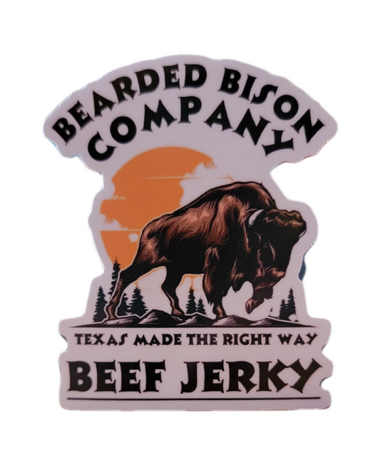 Bearded Bison Sticker